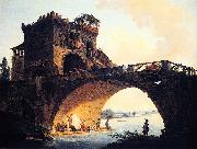 Hubert Robert Dimensions and material of painting oil painting artist